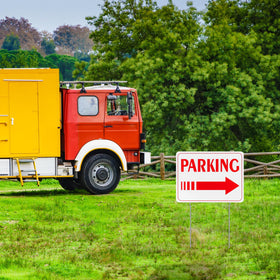 Qunclay camping parking sign for outdoor use and reliability