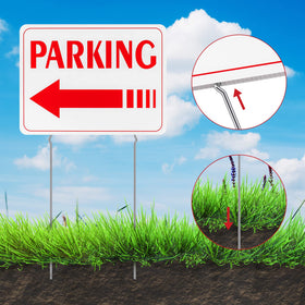 Qunclay event parking sign enables easy setup at gatherings