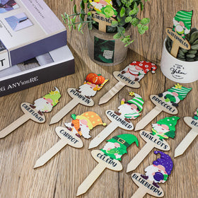 Qunclay blank DIY markers for personalized garden labeling