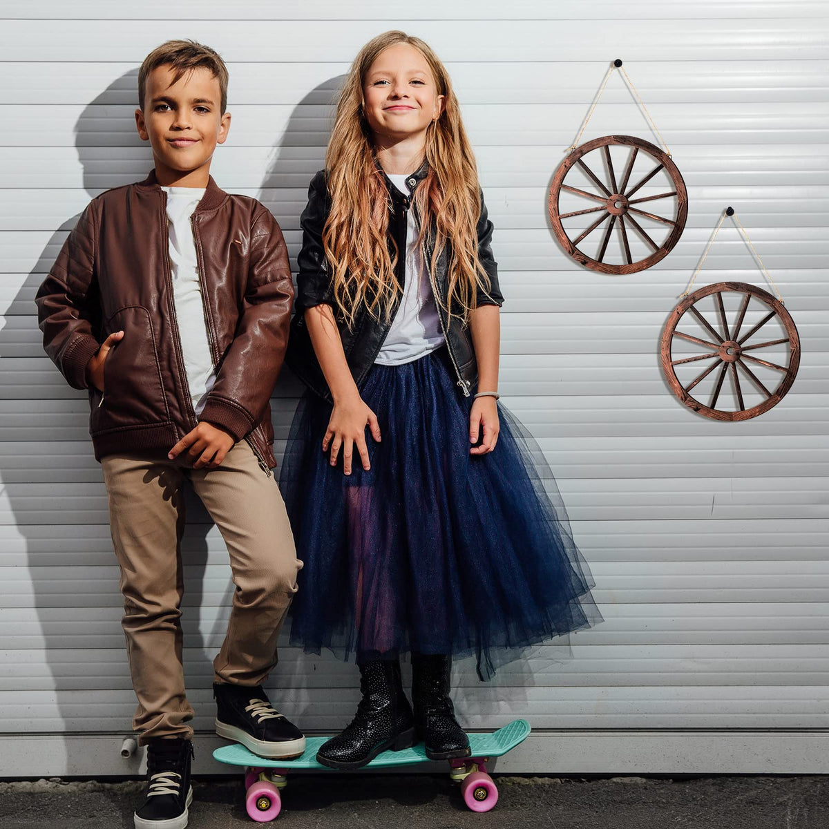 Qunclay 10-inch wheels offer charming vintage focal points anywhere.