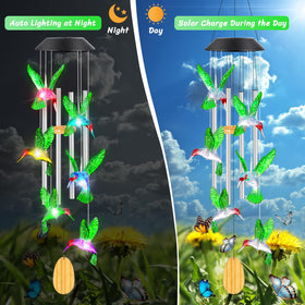 QUNPON wind chime is weatherproof and easy to hang.