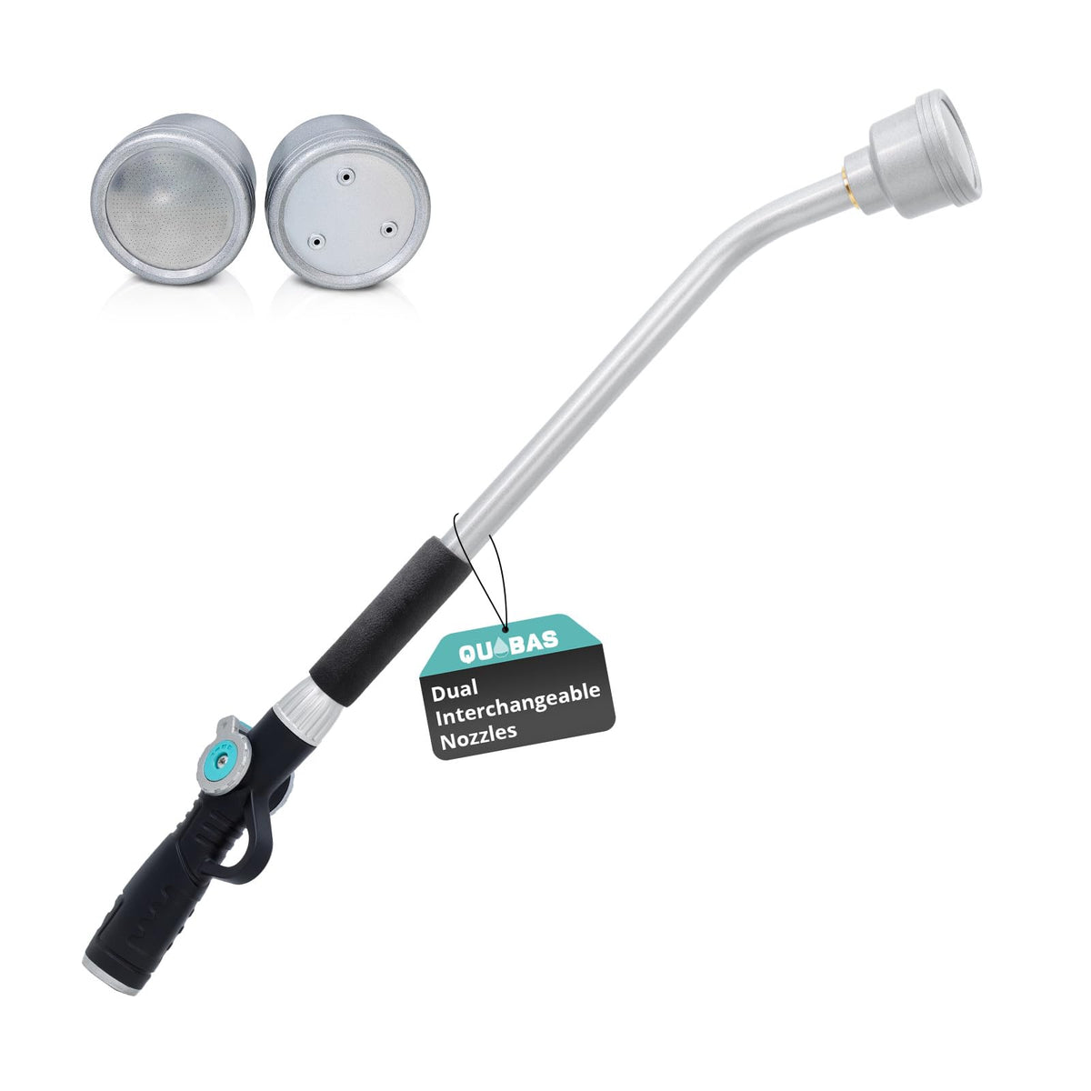 QUOBAS 24-inch watering wand extended reach for hanging baskets and raised beds