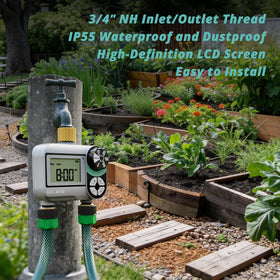 QUOBAS timer is ideal for lawn irrigation and container gardens.