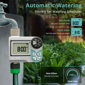 QUOBAS rain delay function demonstrates water saving capability