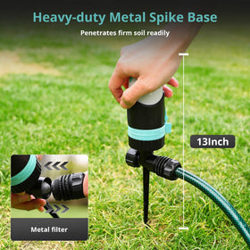 QUOBAS sprinkler-easy-assembly: ready to use with no extra tools.