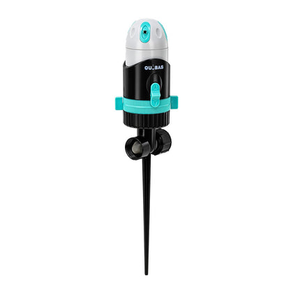 QUOBAS sprinkler yard-4-modes: versatile watering patterns for shrubs and lawns.