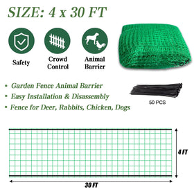 Quobiad Garden Fence animal-barrier suitable for pets, poultry, and deer.