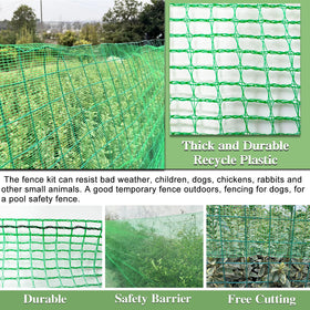 Quobiad Garden Fence reinforced-edges ensure stronger, easier installation.