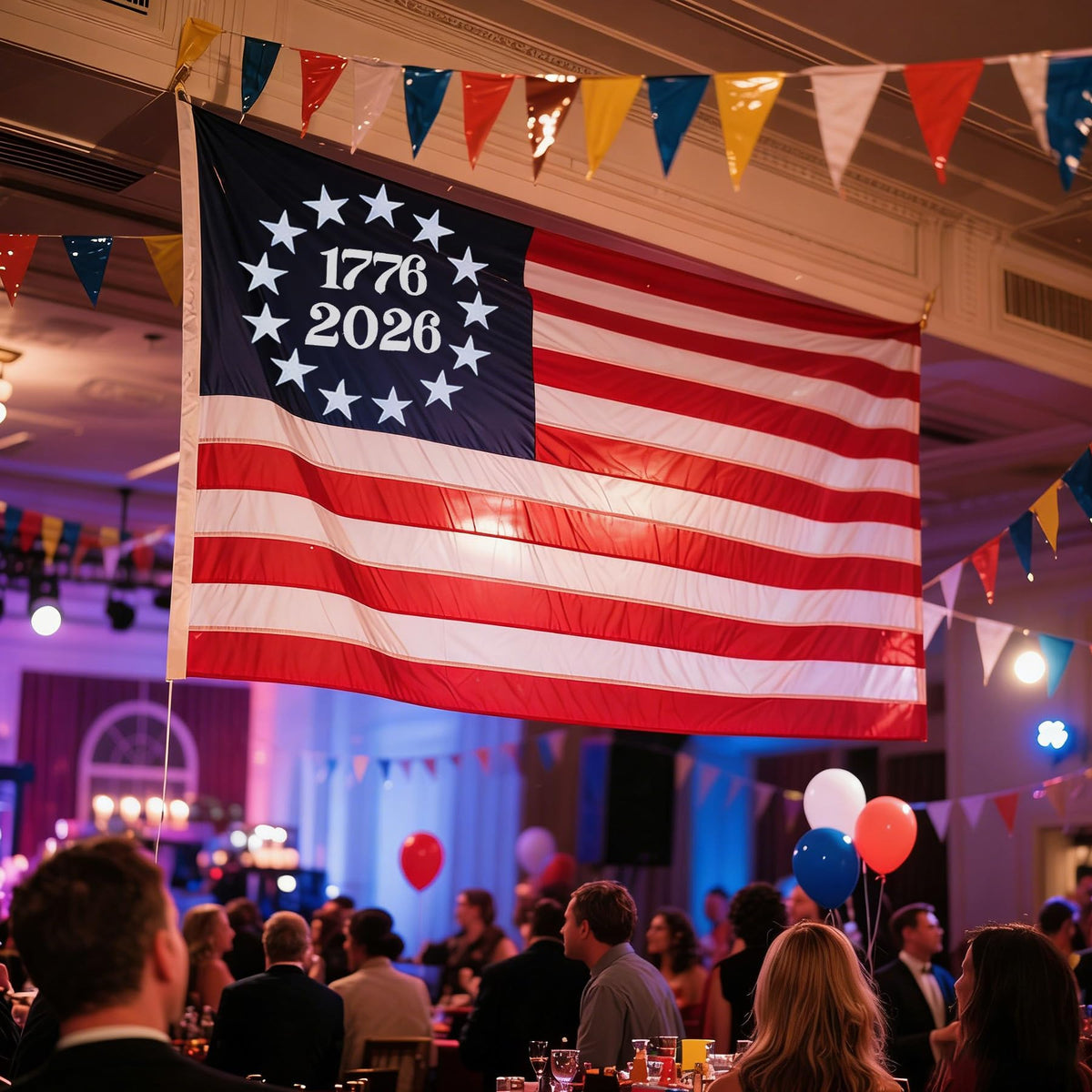 QUOFAD anniversary flag ready for Independence and Memorial Day celebrations