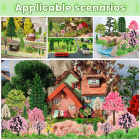 QUOZUO fairy garden miniatures kit for sand tables and DIY projects.