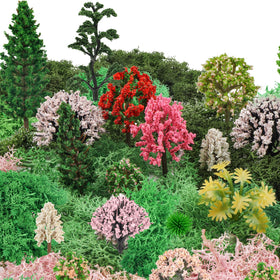 QUOZUO pink dry grass moss adds textured ground cover to mini scenes.