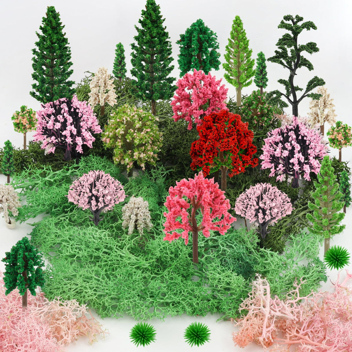 QUOZUO railroad scenery diorama accessories for versatile displays.