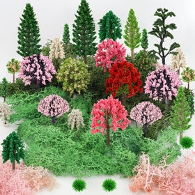 QUOZUO railroad scenery diorama accessories for versatile displays.