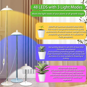 Quplavo full-spectrum LED covers 380-800 nm for healthy growth.