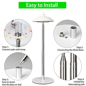 Quplavo height-adjustable stand adapts from 9.45 to 54 inches.