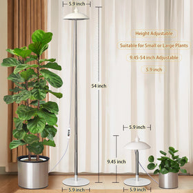 Quplavo floor grow light umbrella shade design adds elegant lighting for plants.