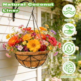 Qusuxi coco coir liner promotes airflow and moisture balance for roots.