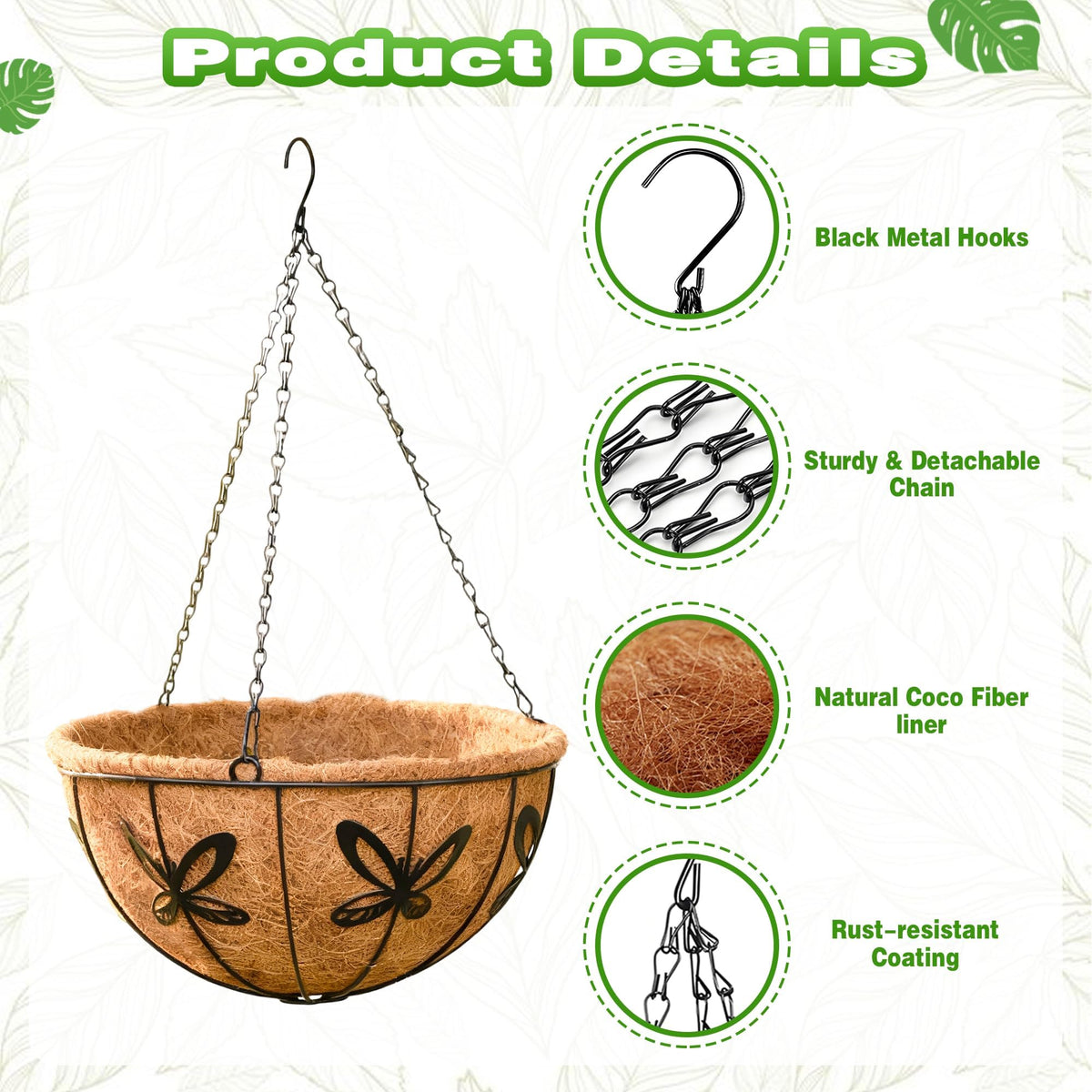 Qusuxi detachable hanging chains for easy adjustment and repositioning