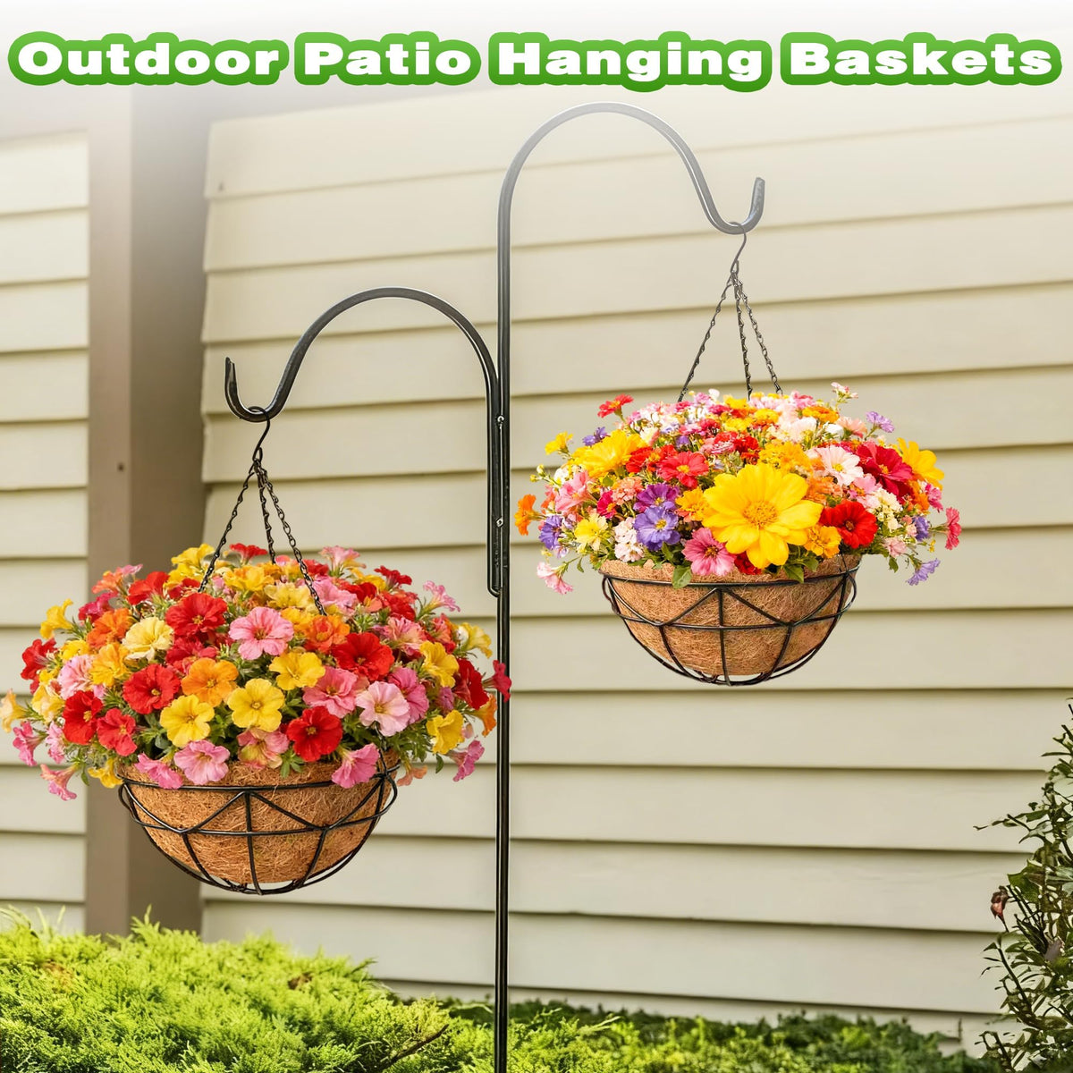 Qusuxi versatile indoor outdoor planter for porch, balcony, or garden.