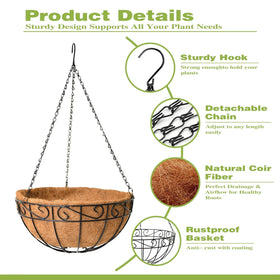 Qusuxi coco fiber liner provides air permeability for plant health