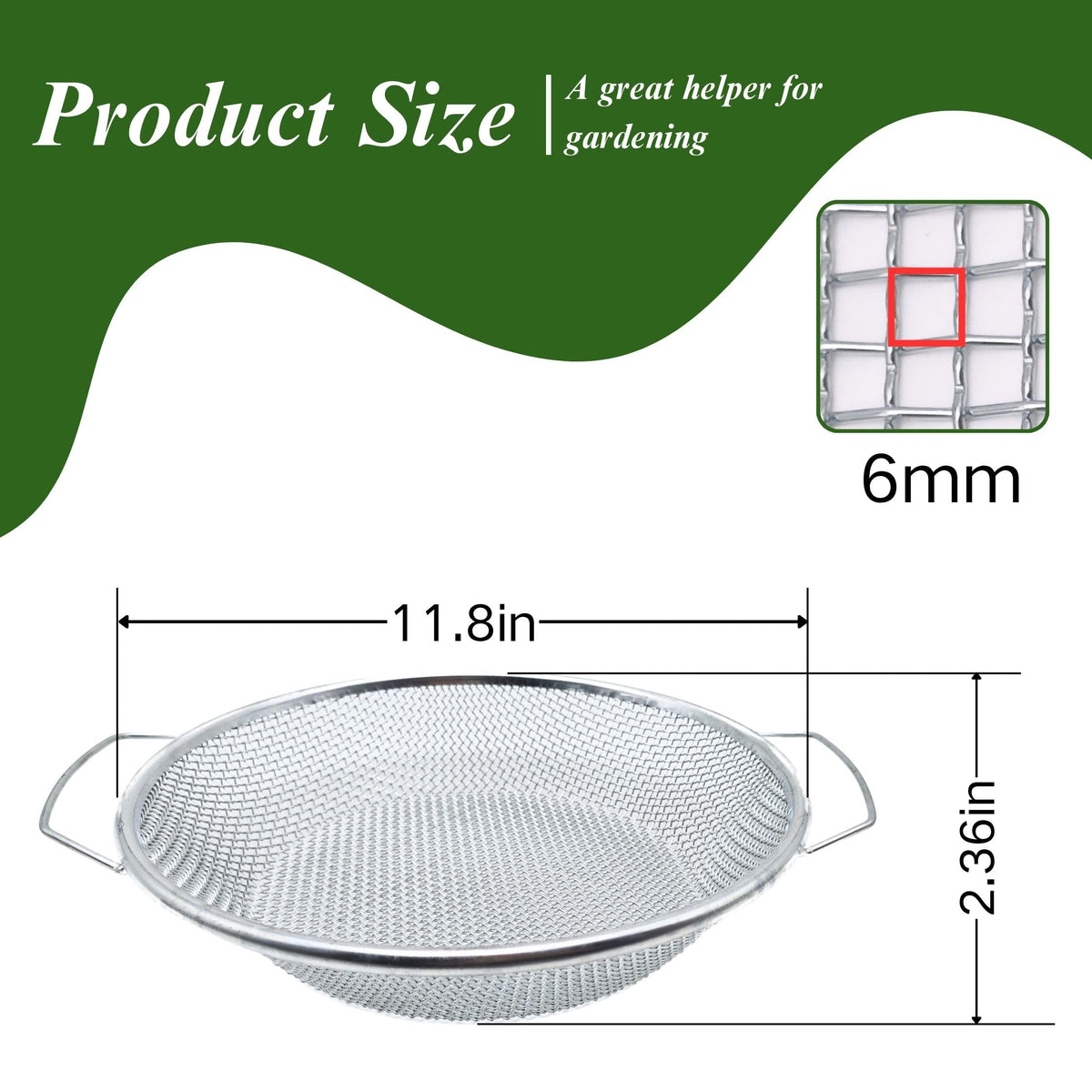 QUTIING five-gallon bucket sifter ready for efficient soil screening.