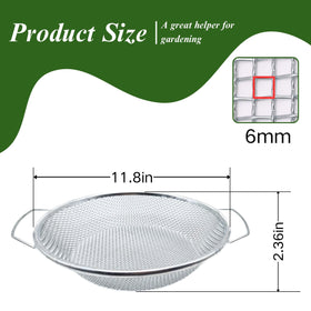 QUTIING five-gallon bucket sifter ready for efficient soil screening.