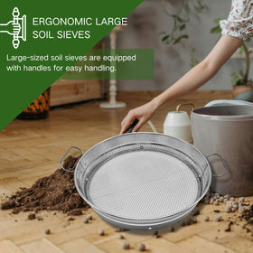 QUTIING galvanized sifter delivers durable performance for heavy gardening tasks.