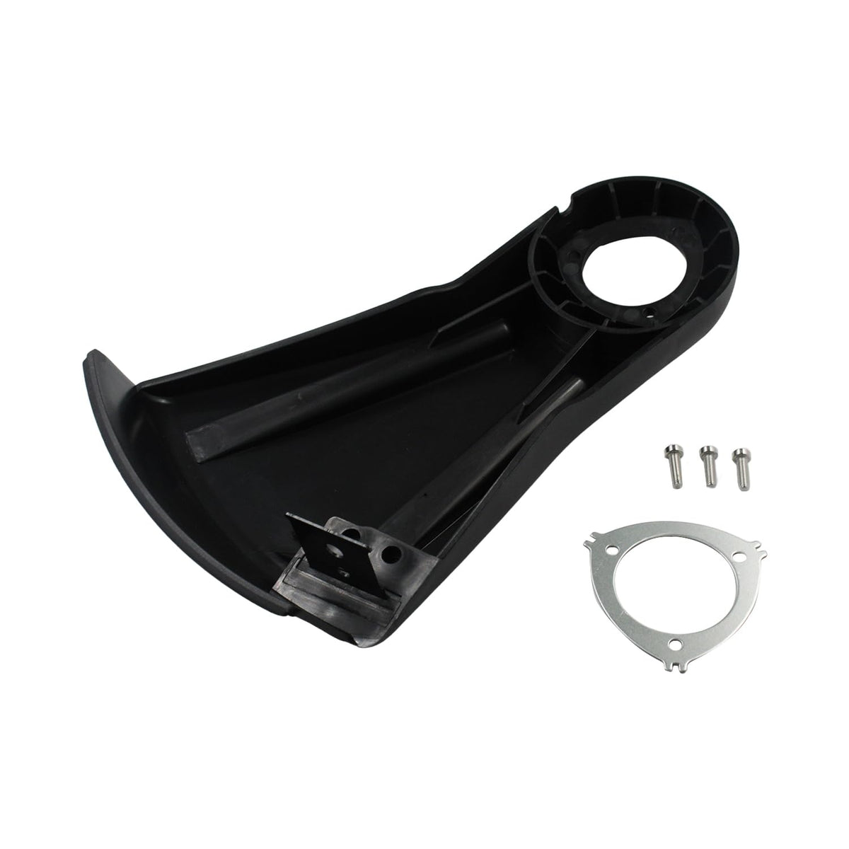 Quueparts debris shield for SRM-230 keeps trimmer head protected during tough brushcuts.