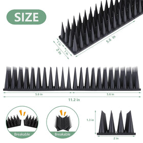 Quunoot Bird Spikes on eaves prevent nesting and droppings
