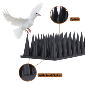 Quunoot Bird Spikes fence installation showing easy mounting
