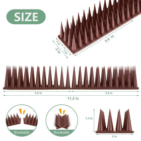 Quunoot Bird Spikes fit narrow spaces for versatile installation