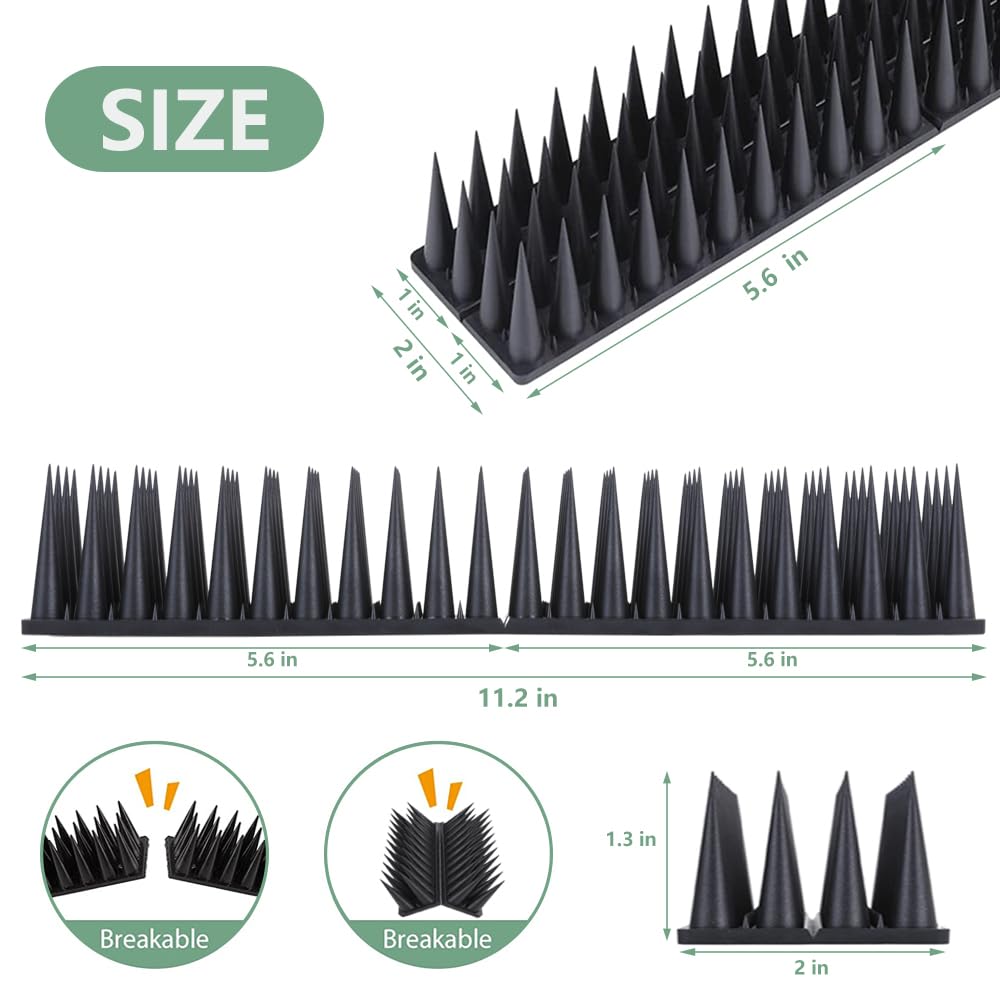 Quunoot outdoor roof edge application protects eaves from perching.