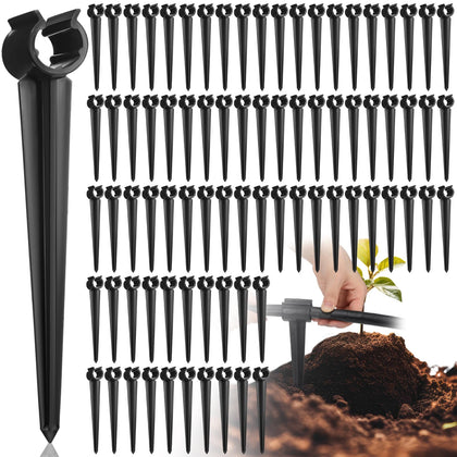 Quzzil irrigation stake package for easy replenishment and organized drip systems.
