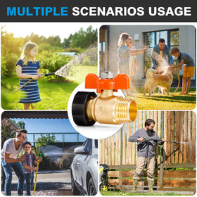 Qvamodo rubber washer creates a reliable seal with hoses and spigots.