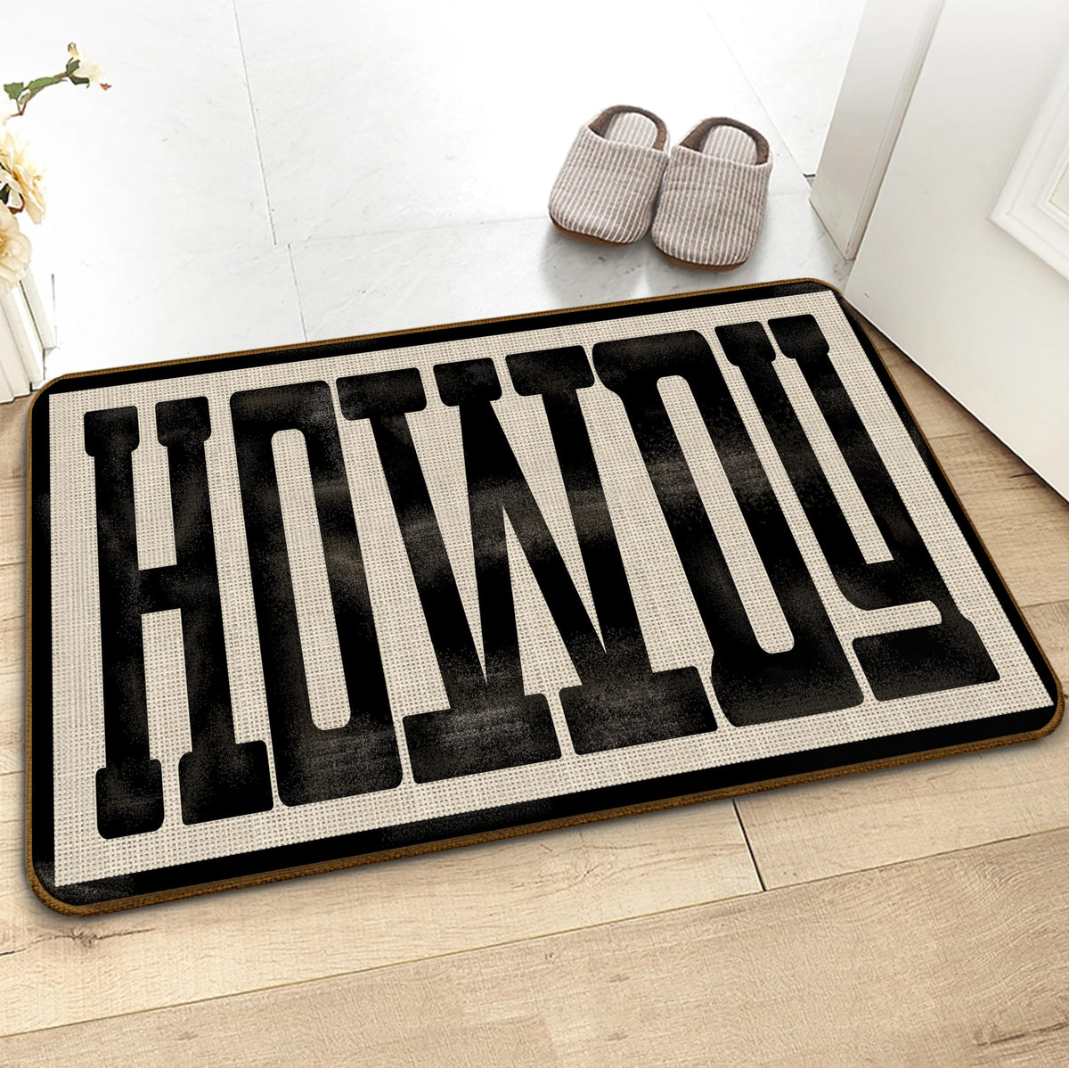 Qvapt Indoor/outdoor porch mat suits decks, patios, and entryways.