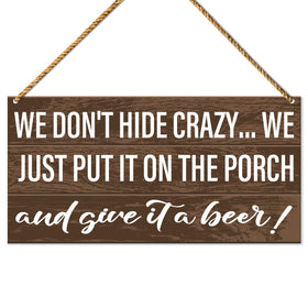 QVUXZ porch wood sign closeup highlighting natural grain for porch decor