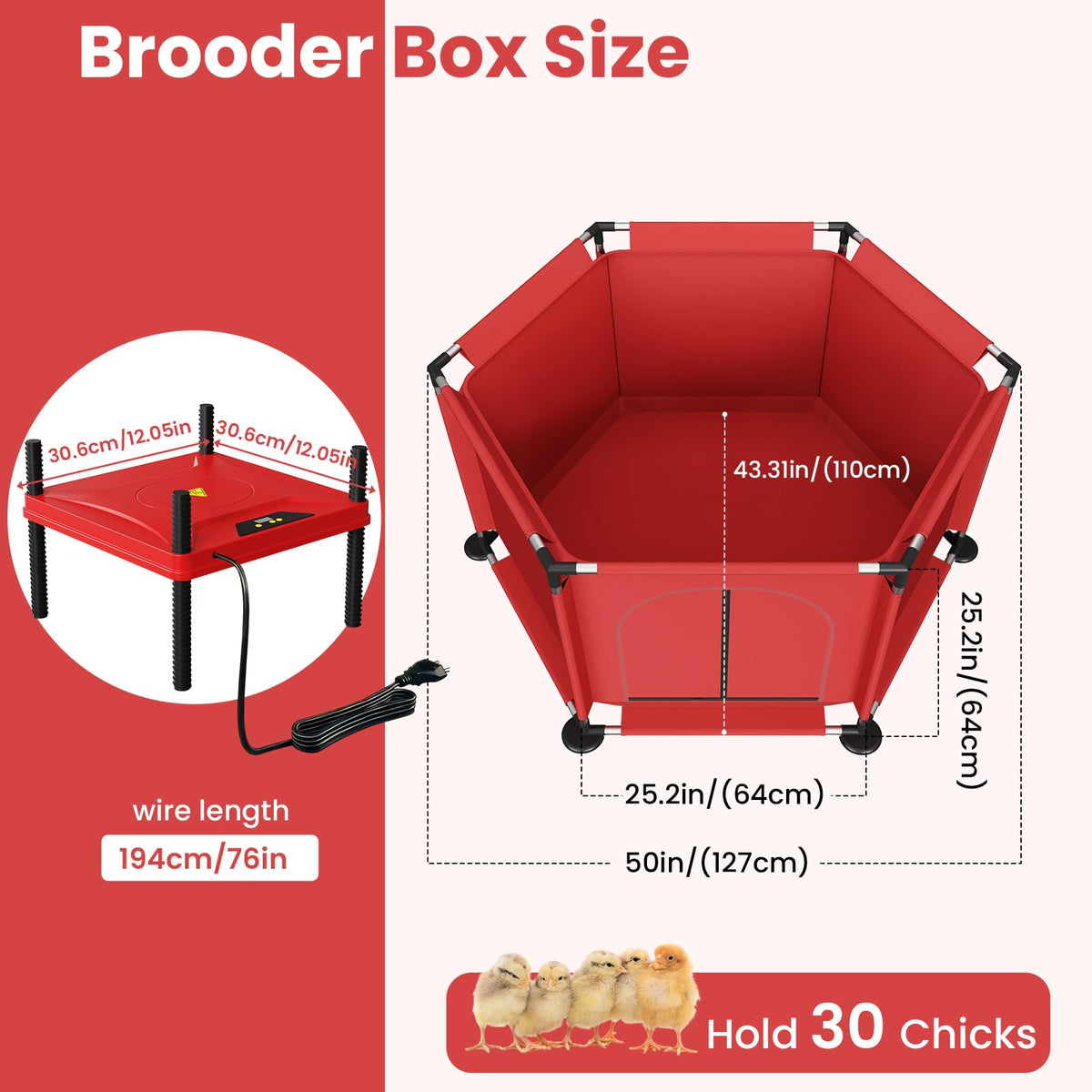 QVVCOOP adjustable perch supports active chicks and comfortable roosting.