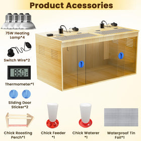 QVVCOOP 32-inch brooder box assembly demonstrates quick setup
