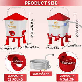 QVVCOOP premium PP material offering durable, weather-resistant use