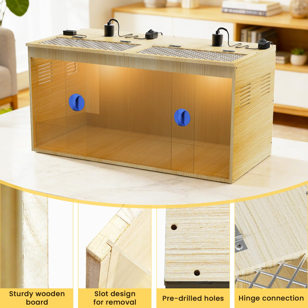 QVVCOOP premium wooden material resists warping under heat