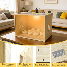 QVVCOOP removable acrylic panel enables easy daily cleaning.