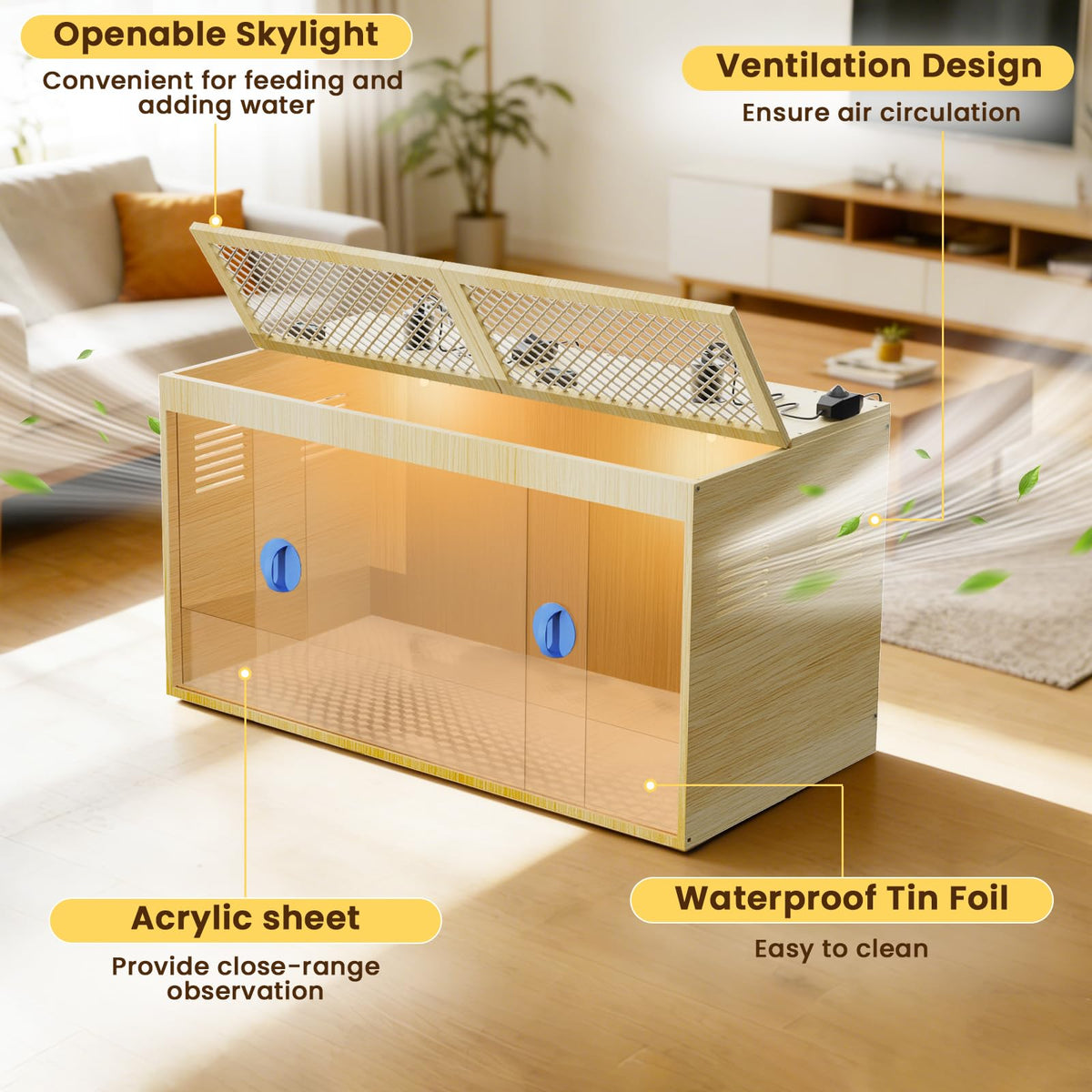 QVVCOOP thermometer helps monitor brooding temperature accurately