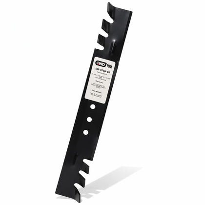QWD mower blade for Toro 22-inch Recycler shows durable steel construction for cleaner, efficient mowing.
