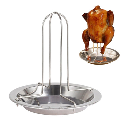 QWLWBU chicken roaster rack stabilizes poultry for even browning