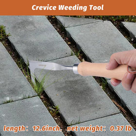 QWLWBU Crack Weeder compact size makes maneuvering in tight spots simple