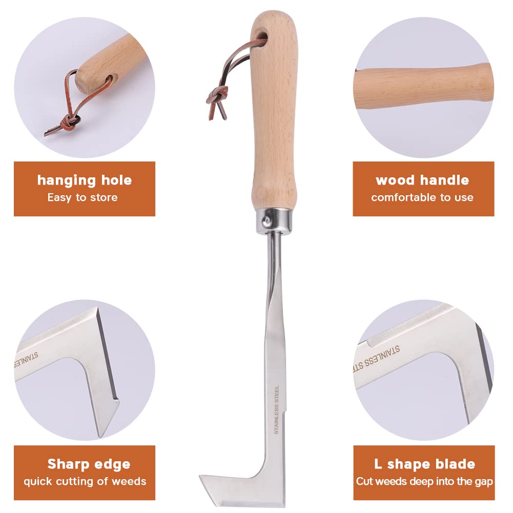 QWLWBU Crack Weeder hanging hole enables easy wall storage after use