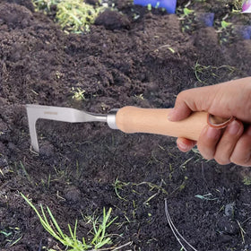 QWLWBU Crack Weeder L-shaped blade reaches narrow gaps between stones