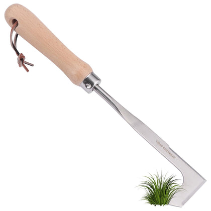 QWLWBU Crack Weeder with wooden handle for comfortable grip during long weeding sessions