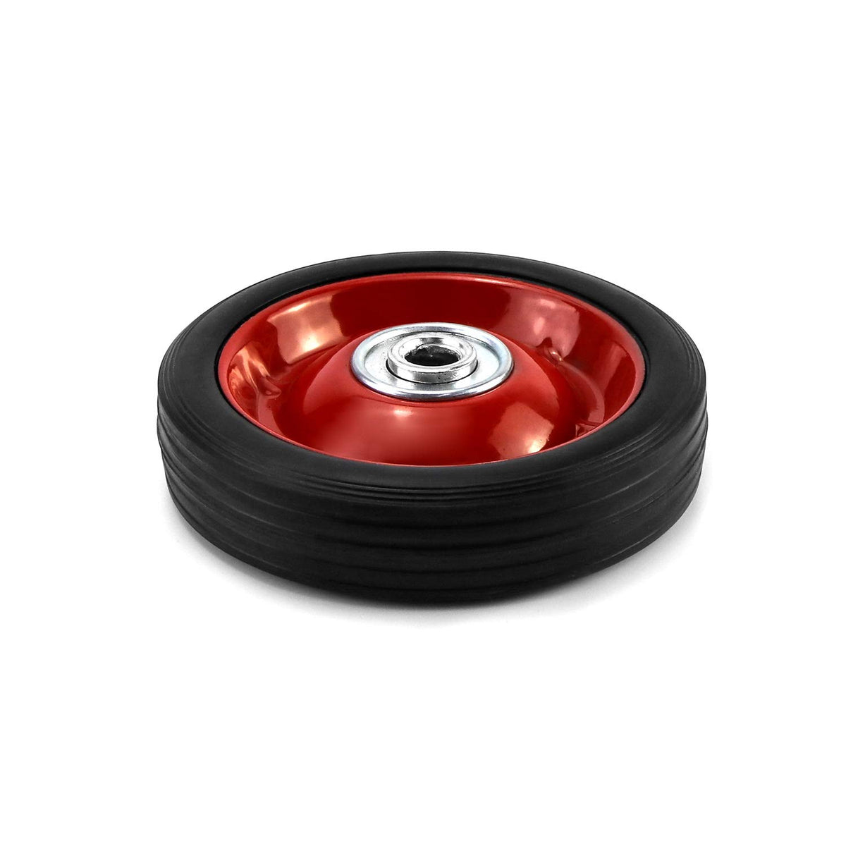 QWORK 5in wheel with ball bearing delivers reliable rolling and load handling.