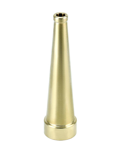 QWORK brass hose nozzle close-up showing rugged construction for long-lasting use.